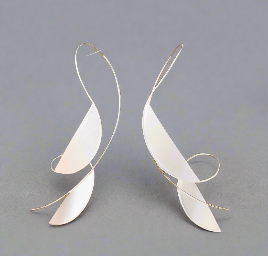 Swan earrings