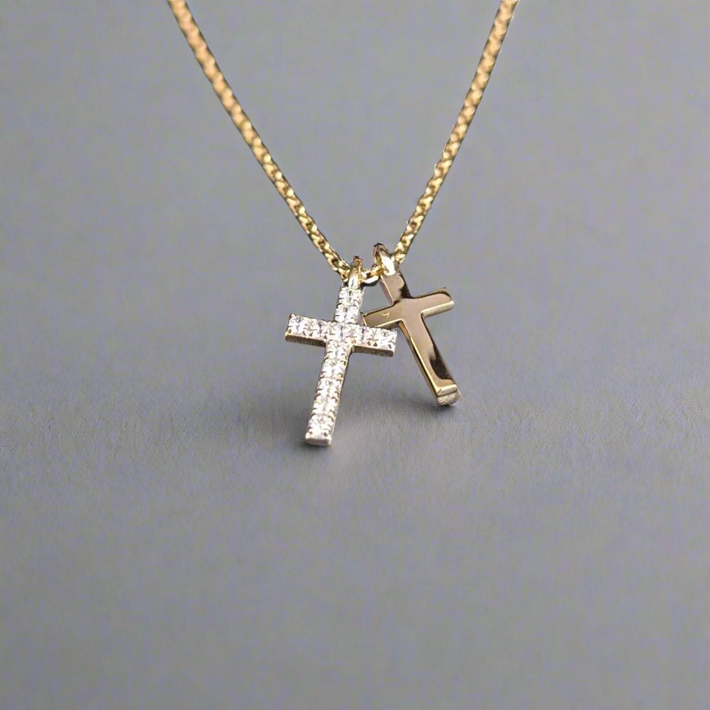 double cross in gold - doyle design dublin