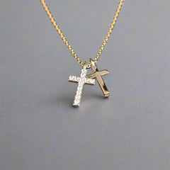 double cross in gold - doyle design dublin