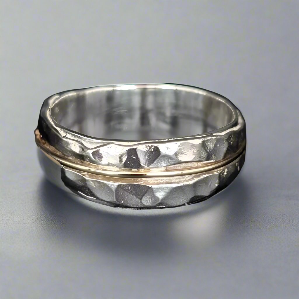 Origin ring- two toned wedding ring - Doyle Design Dublin