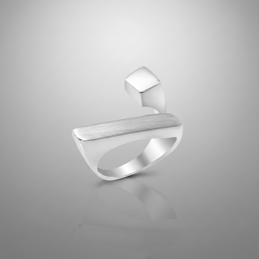 Statement silver ring 
