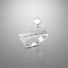 Statement silver ring 