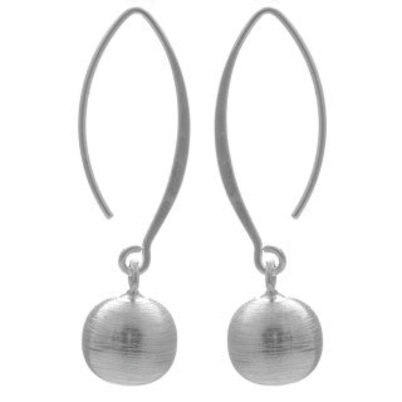 long drop bead earrings with swinging bead - doyle design dublin