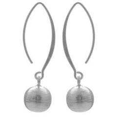 long drop bead earrings with swinging bead - doyle design dublin