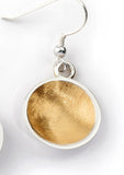 Bowl Drop Earrings - 22ct Gold Vermeil & Sterling Silver - Doyle Design Dublin