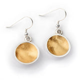 Bowl Drop Earrings - 22ct Gold Vermeil & Sterling Silver - Doyle Design Dublin