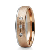 Rose & White Gold Diamond Set Ring - Doyle Design Dublin