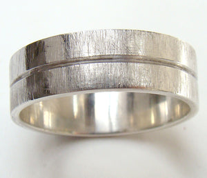 Groove Ring with Scratch Finish - Doyle Design Dublin