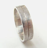 Groove Ring with Scratch Finish - Doyle Design Dublin