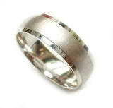 Beveled Edge Wedding Ring - Doyle Design Dublin