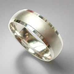 Beveled Edge Wedding Ring - Doyle Design Dublin