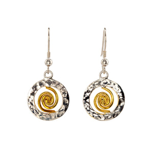 Spiral of Life Circle Earrings (small) - Doyle Design Dublin