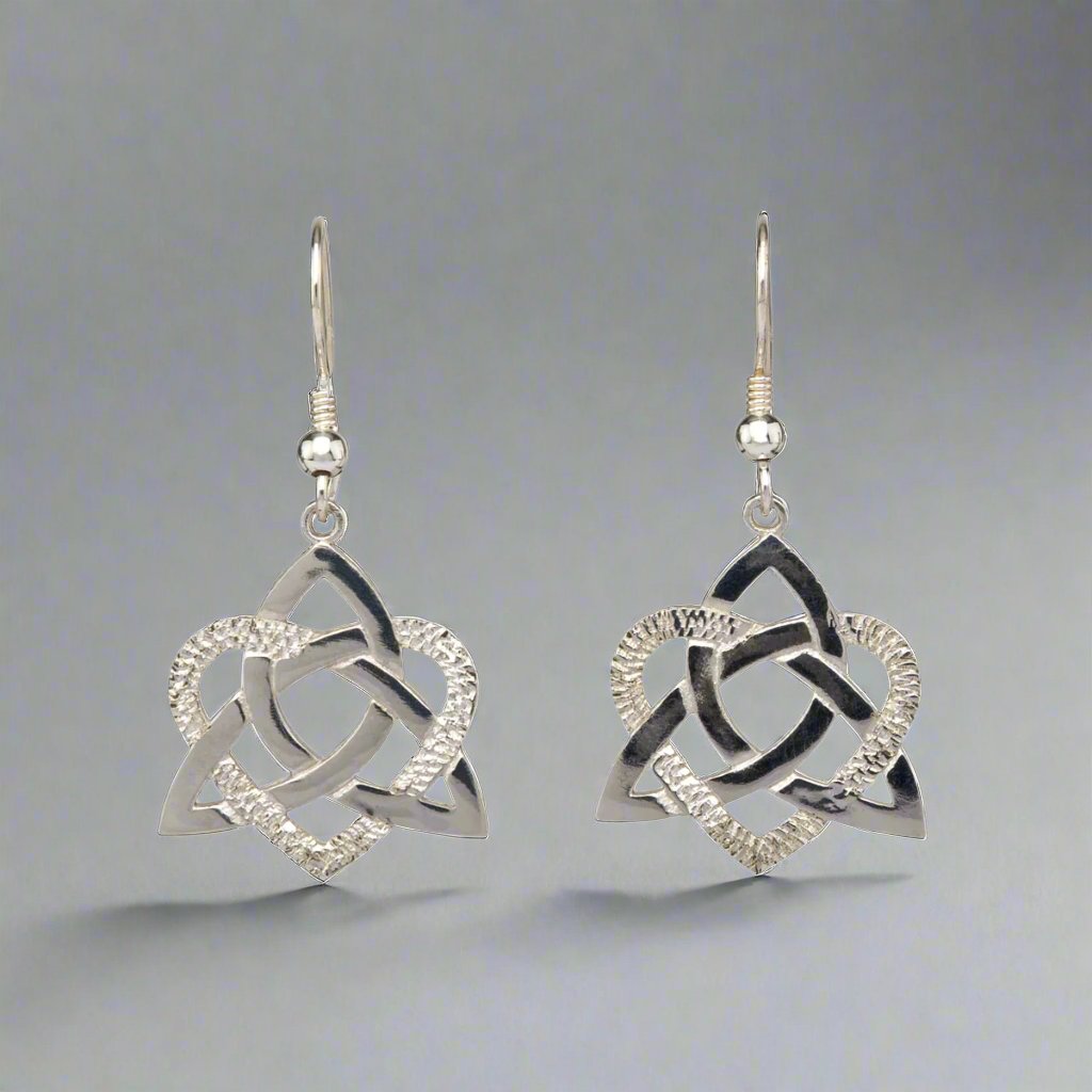 Heart of a celt Earrings - Silver - Doyle Design Dublin