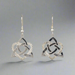 Heart of a celt Earrings - Silver - Doyle Design Dublin