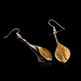 Silver & 22ct Gold Vermeil Lilly Earrings - Doyle Design Dublin
