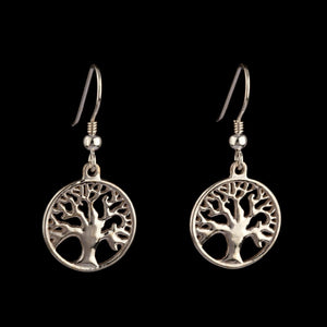 Celtic Tree of Life Earrings-Silver - Doyle Design Dublin