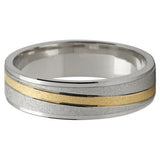 Eliptical 2 Tone Wedding Ring - Doyle Design Dublin