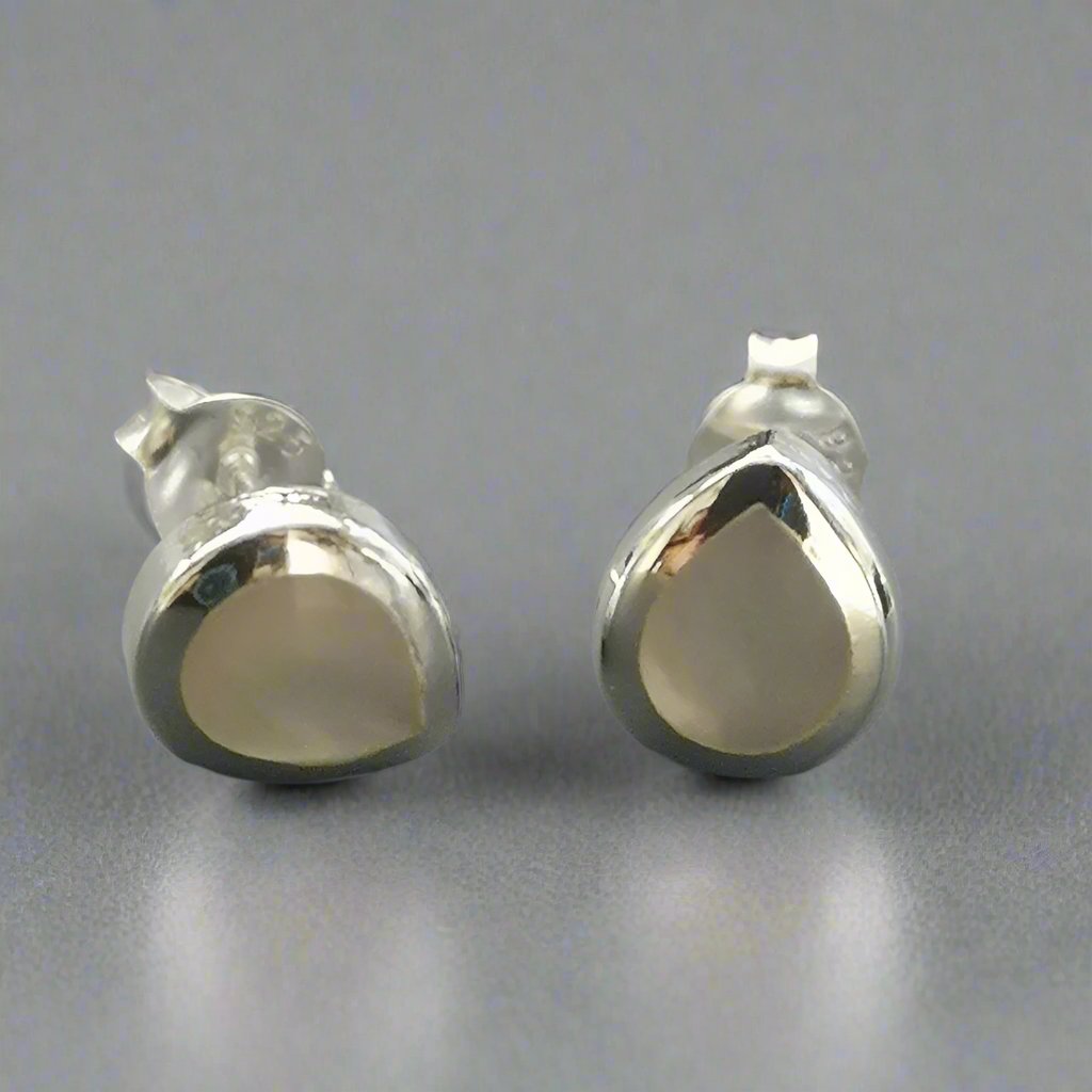 Mother of pearl Teardrop Studs - Doyle Design Dublin