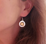 Spiral o)f Life Circle Earrings (22ct Gold Vermeil Spiral) Large - Doyle Design Dublin