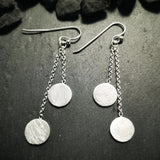 chain link drop earrings  - doyle design dublin