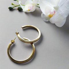 Golden Hoops - Doyle Design Dublin