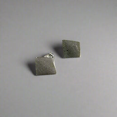 Frosted Squares - Stud Earrings - Doyle Design Dublin