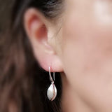Almond Earrings- Two tone with Rose Gold Vermeil - Doyle Design Dublin