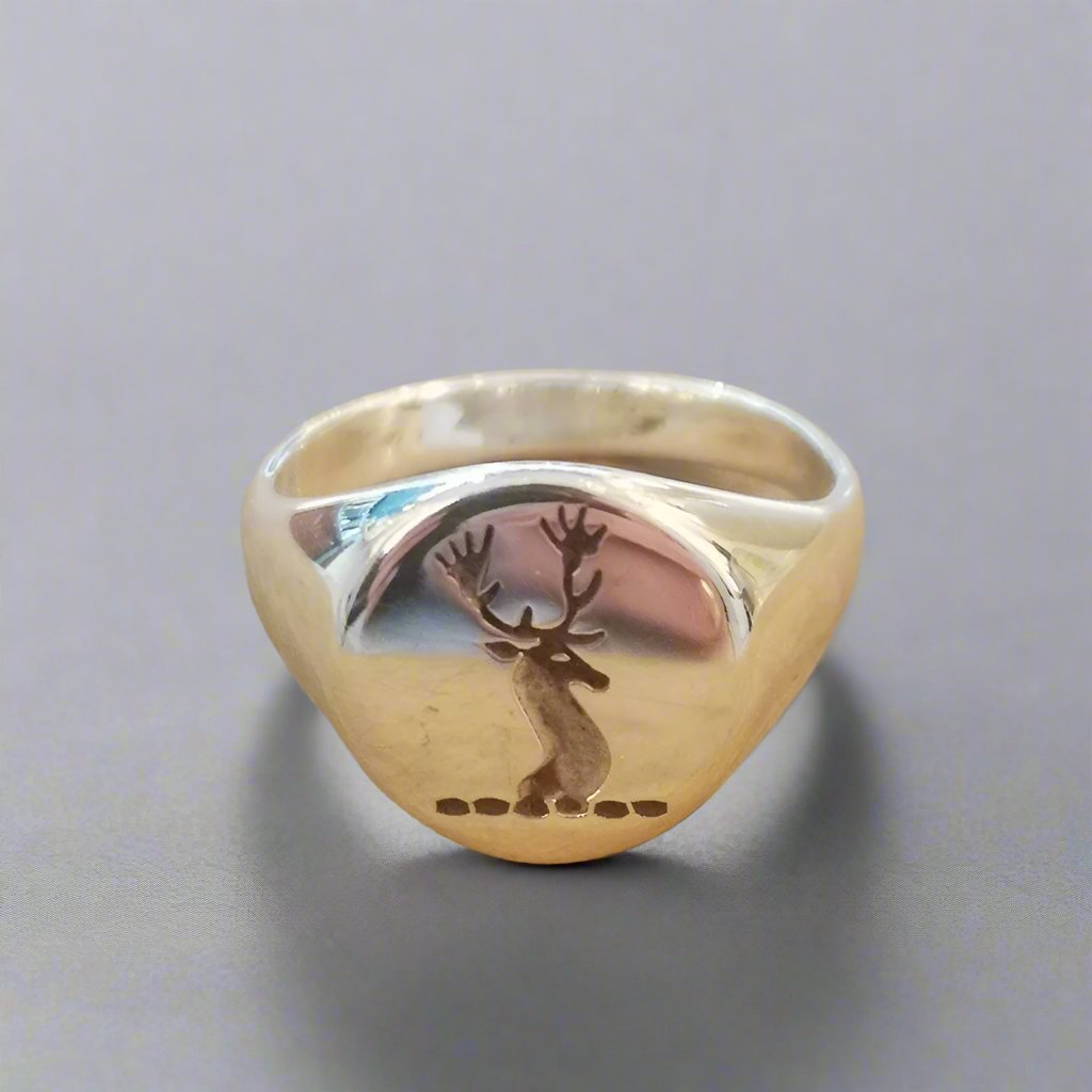 Signet Ring with Family Crest - Doyle Design Dublin