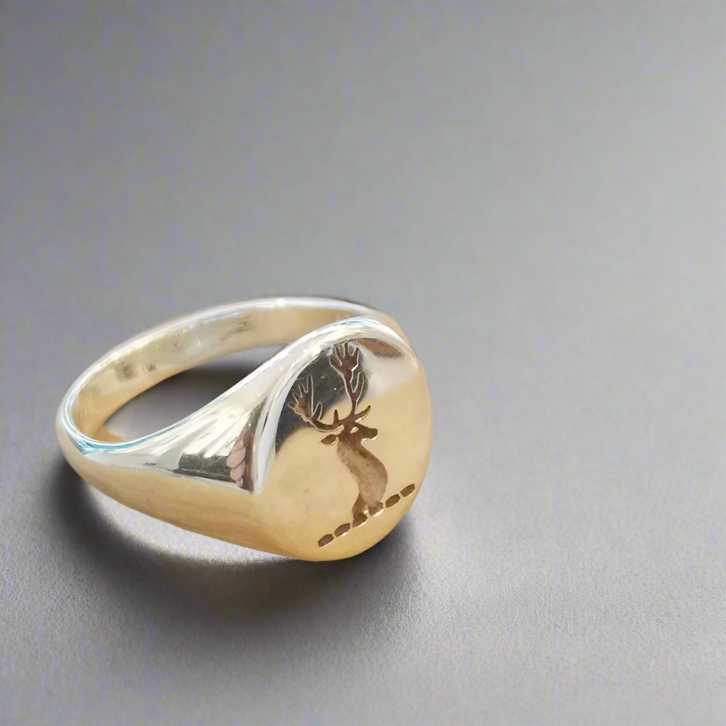 Signet Ring with Family Crest - Doyle Design Dublin