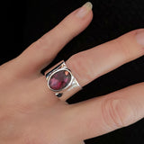 Pink Abalone Oval Ring - Doyle Design Dublin