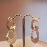 Double Links Earrings Reg Size 30mm Silver - DOyle Desgin Dublin