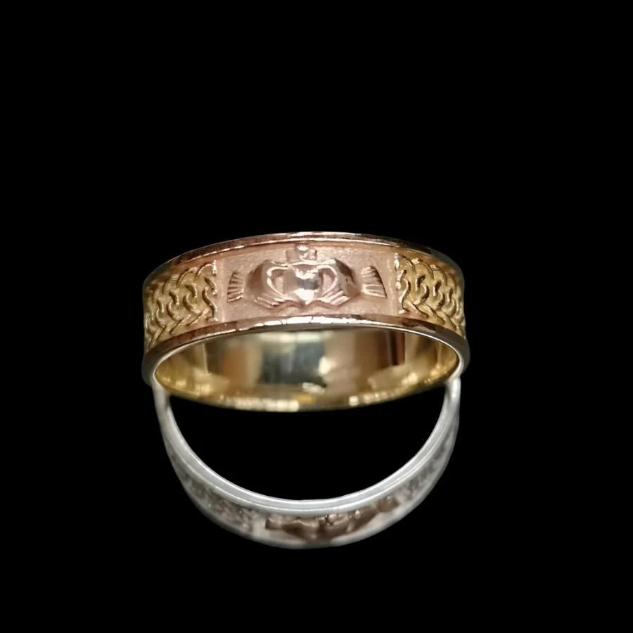 Caddagh Knotwork ring rose gold - Doyle Design Dublin