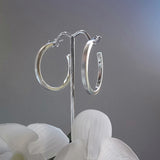 Sterling Silver Contemporary Hoops - Doyle Design DUblin