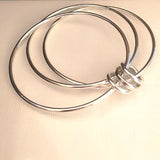 multi strand silver bracelet -  doyle design dublin