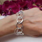 Silver Circled bracelet- Doyle design dublin