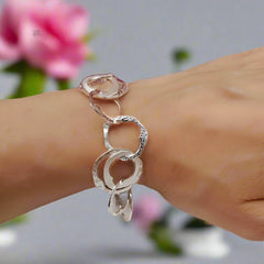 Silver circled bracelet- doyle design dublin