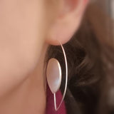 Pendulum Earrings on the lobe