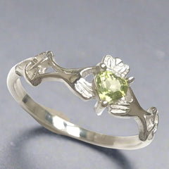 Claddagh Ring with Trinity Knot & Gemstone - Doyle Design Dublin