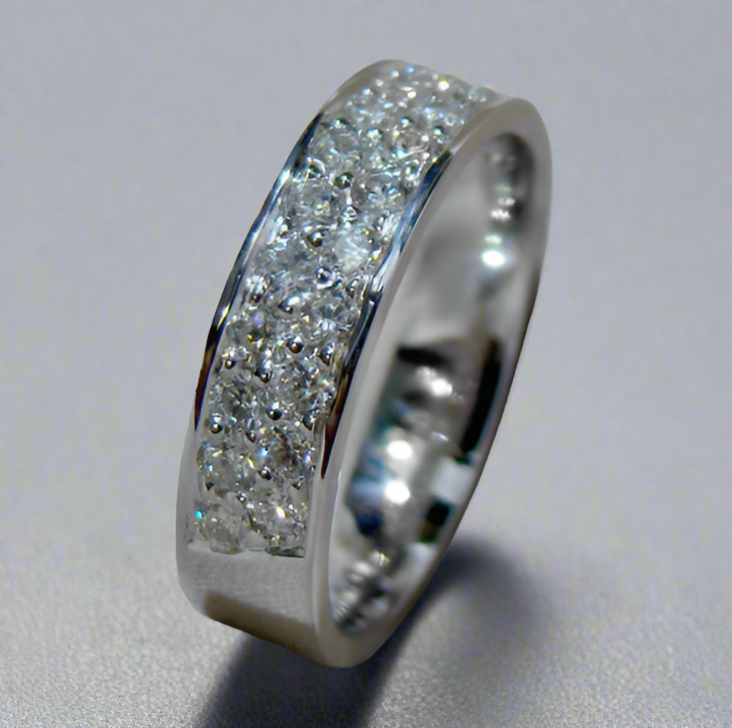 Diamond Pavé Set Ring - Doyle Design Dublin