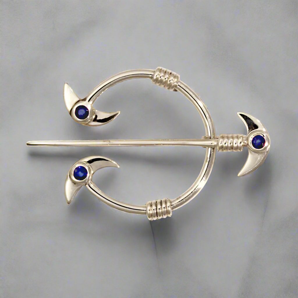 Tara Brooch with Sapphire or Peridot - Doyle Design Dublin