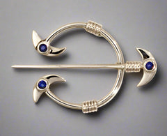 Tara Brooch with Sapphire or Peridot - Doyle Design Dublin