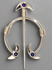 Tara Brooch with Sapphire or Peridot - Doyle Design Dublin