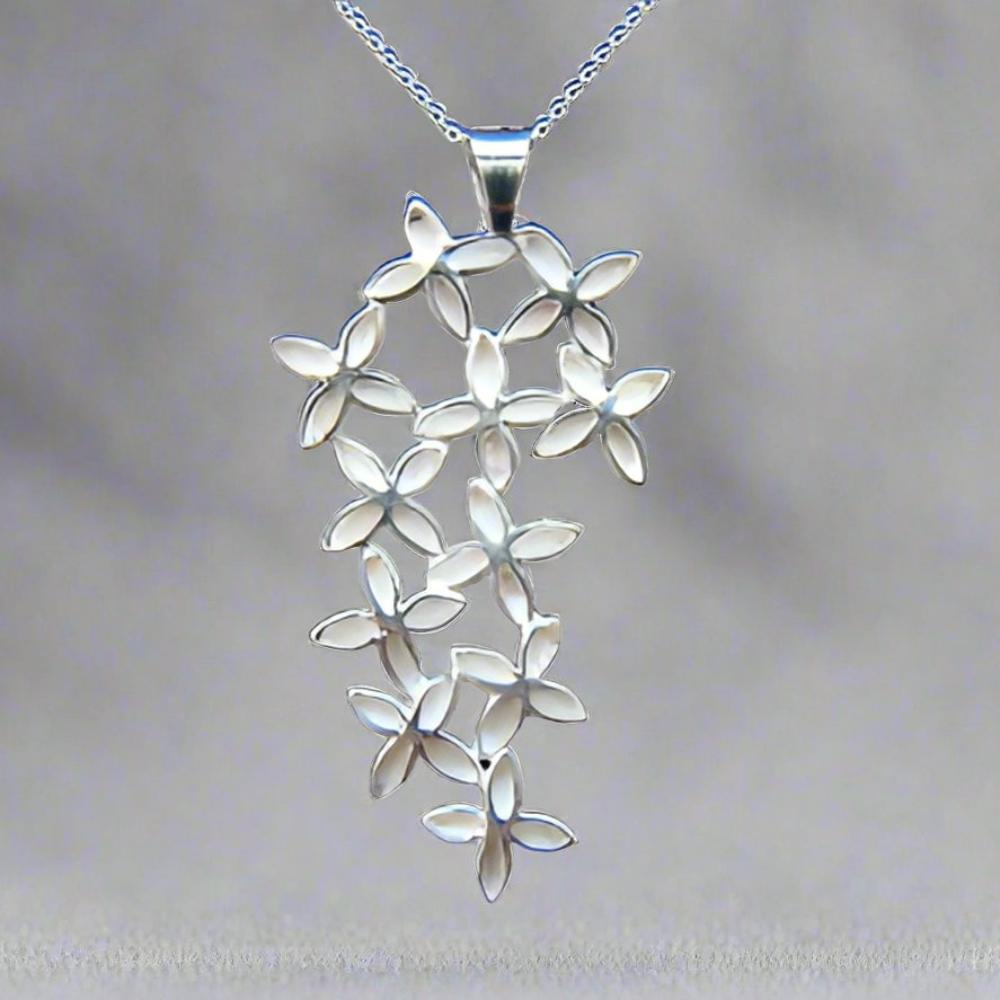 Tumbling Lilac Silver Pendant - Doyle Design Dublin