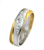 Two Tone Balance Ring - 5mm wide - Doyle Design Dublin