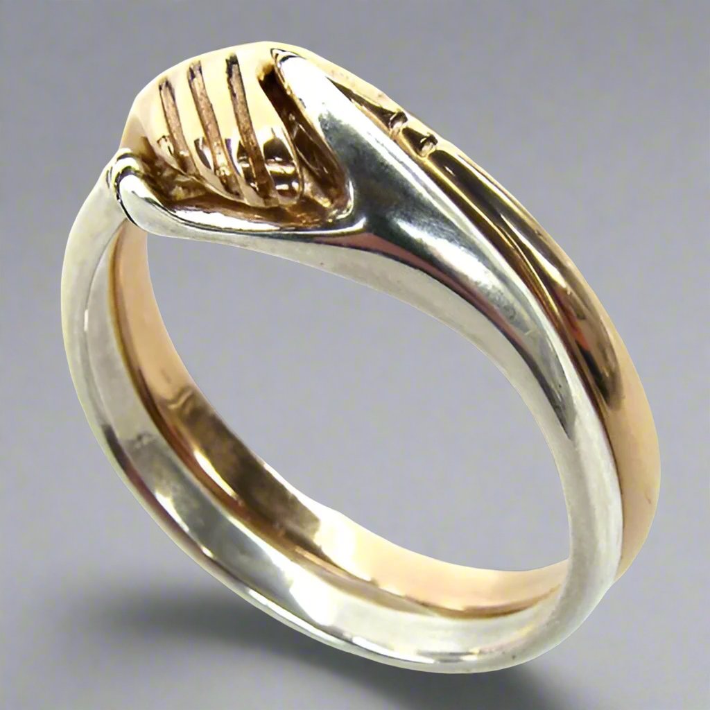 Cara Traditional Irish Friendship Ring (Two Tone) - Doyle Design Dublin