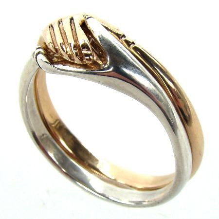 Cara Traditional Irish Friendship Ring (Two Tone) - Doyle Design Dublin