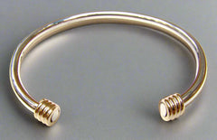 Torc Bracelet with Gold Wrap Ends - Doyle Design Dublin