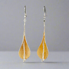 Silver & 22ct Gold Vermeil Lilly Earrings - Doyle Design Dublin