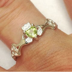 Claddagh Ring with Trinity Knot & Gemstone - Doyle Design Dublin