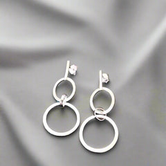 Ringed Earrings - Available in Silver or 22 ct Gold Vermeil - Doyle Design Dublin